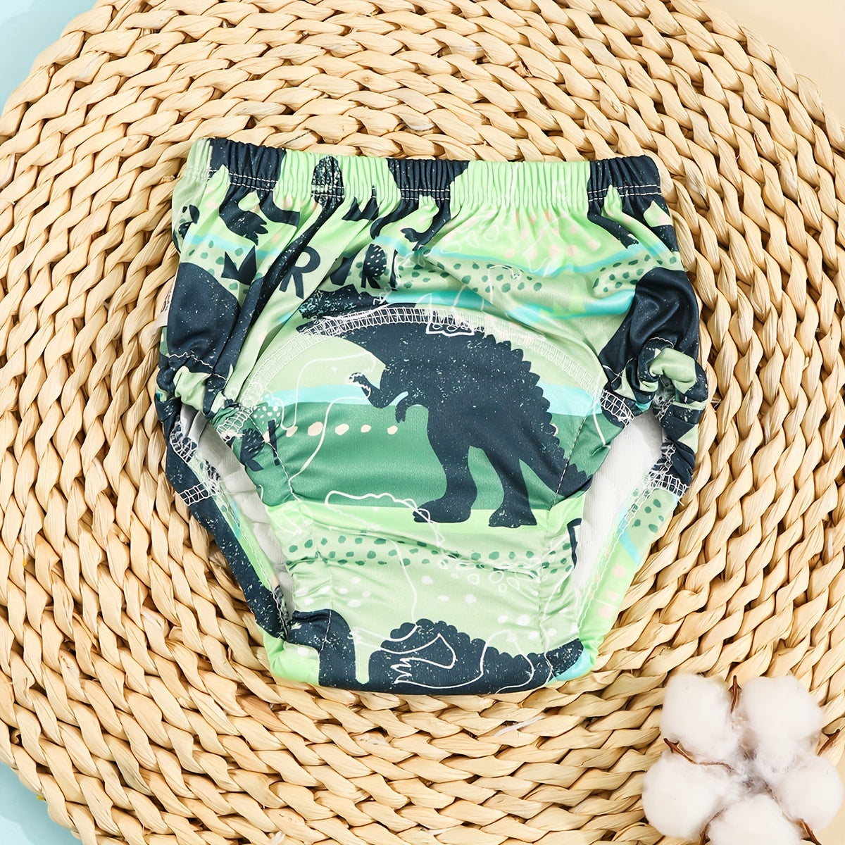 Bolalar uchun qiziqarli multfilm printli yuviladigan trening shimlari - 6-qavatli nafas oladigan paxta gazlamasi, har qanday ob-havoda ishlatiladigan mato pamperslar