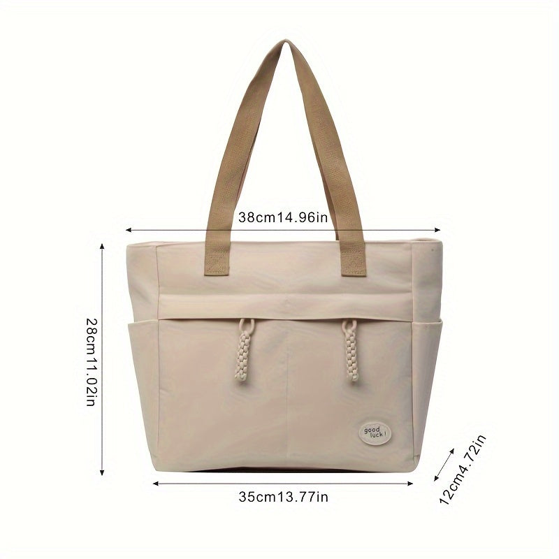 Large Capacity Oxford Cloth Shoulder Bag for Daily Commute Sports Style