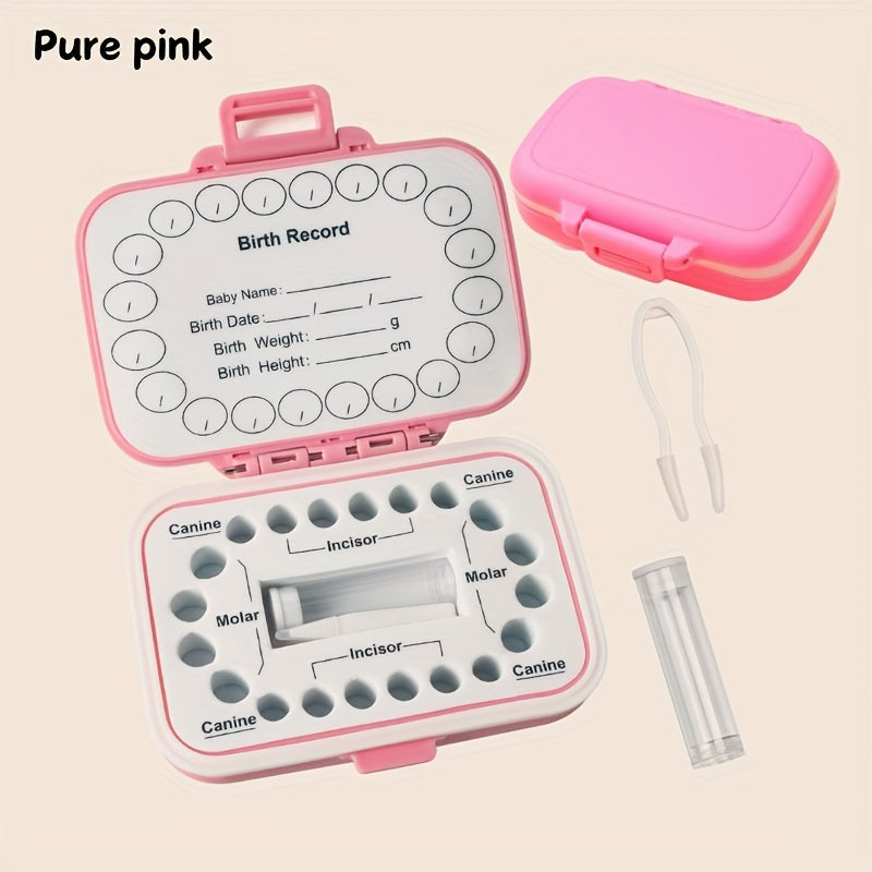 Tooth Fairy Keepsake Box Food Grade PP Tooth Holder for Kids Teeth Storage Organizer