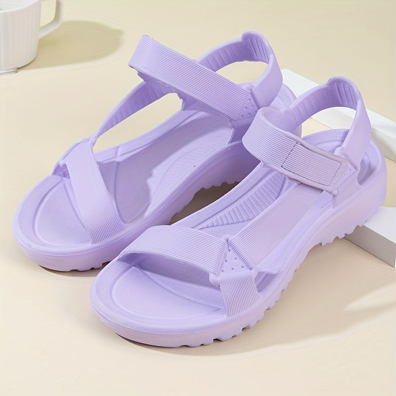 Women's Flat Sandals Open Toe EVA Casual Summer Strappy Sandals in Multiple Colors
