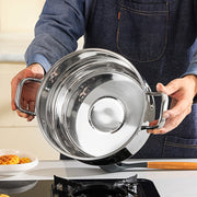 Stainless Steel Steamer Set 3 Pieces Double Thickened Multi-Use Kitchen Dining