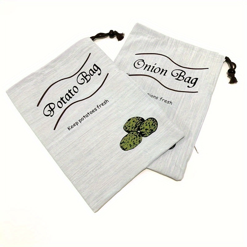 Qayta ishlatiladigan kanvas saqlash sumkasi, sabzavotlar uchun, tortma yopilish va yangi saqlash yorlig'i bilan