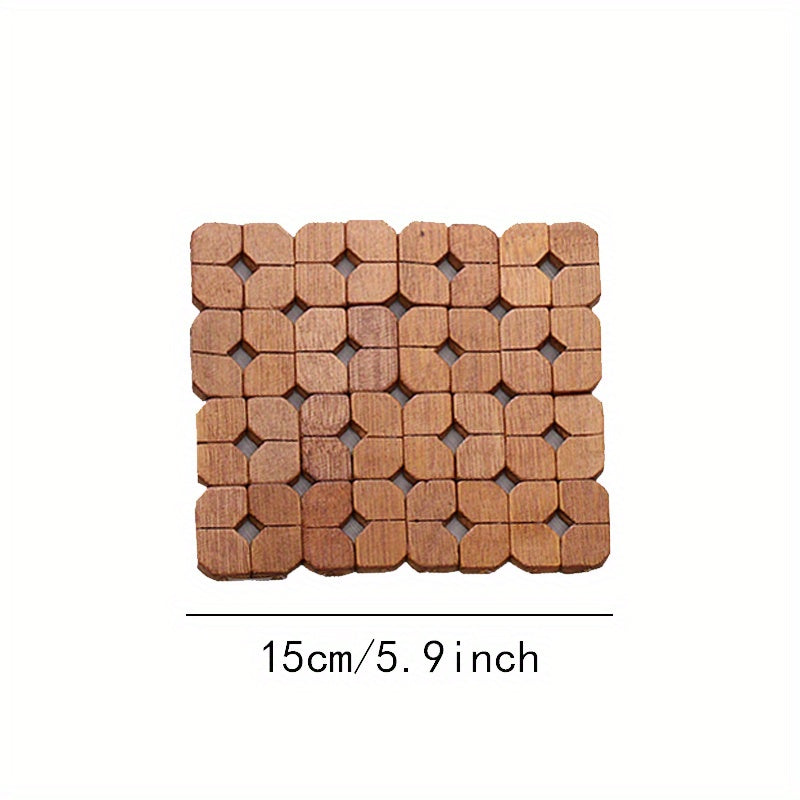 Bamboo Pot Holder Heat-Resistant Table Protector for Kitchen Dining