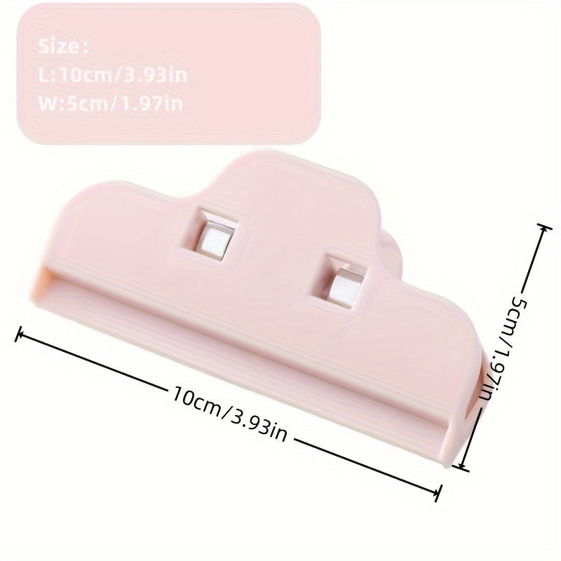 Набор из 6 зажимов для пакетов с едой, сохраняет закуски свежими и защищает от влаги, идеально подходит для запечатывания пакетов с закусками и продуктами, организуйте и храните на кухне, необходимые кухонные аксессуары и гаджеты.