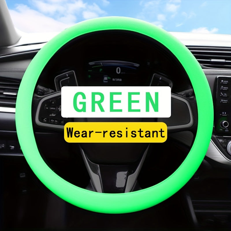 Universal Silicone Steering Wheel Cover Non-Slip Durable Colors