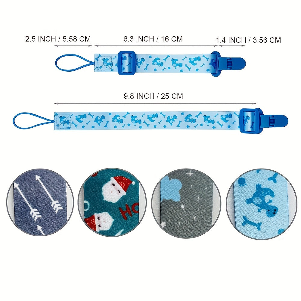 Adjustable Pacifier Clip with Belt for Babies and Toddlers, Baby Shower Gift
