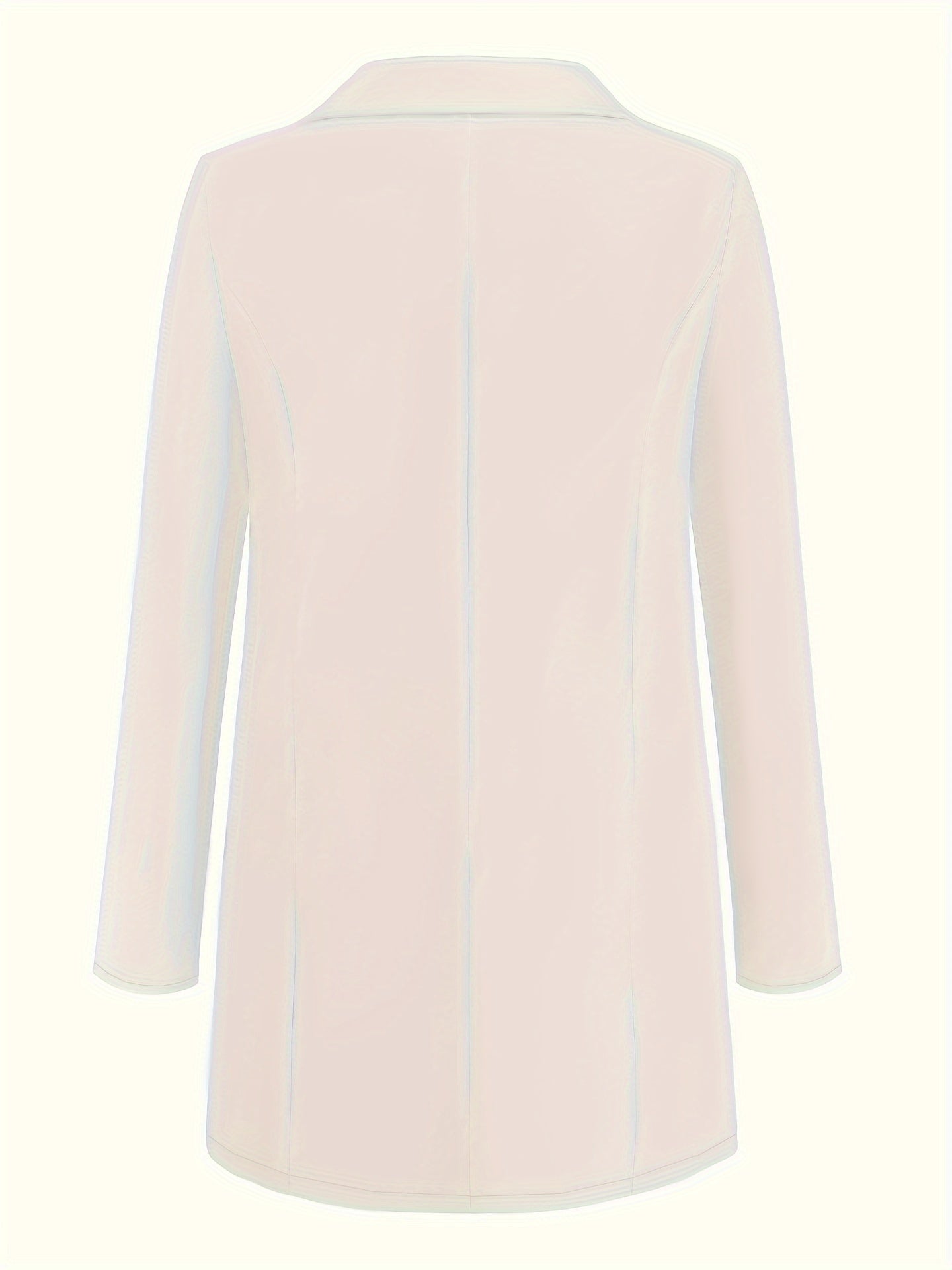 Bahor va kuz uchun plussayz yaka ko'ylak blazeri.