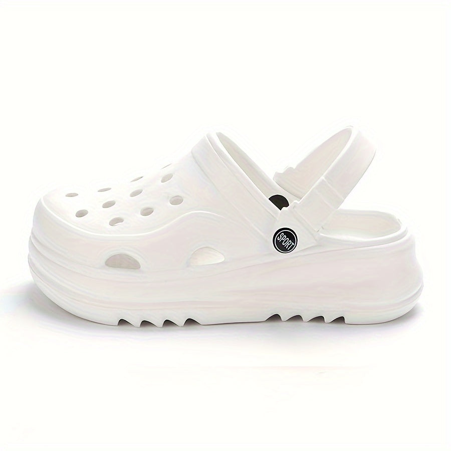 Women's Solid Color Clogs Casual Hollow Out Garden Beach Shoes