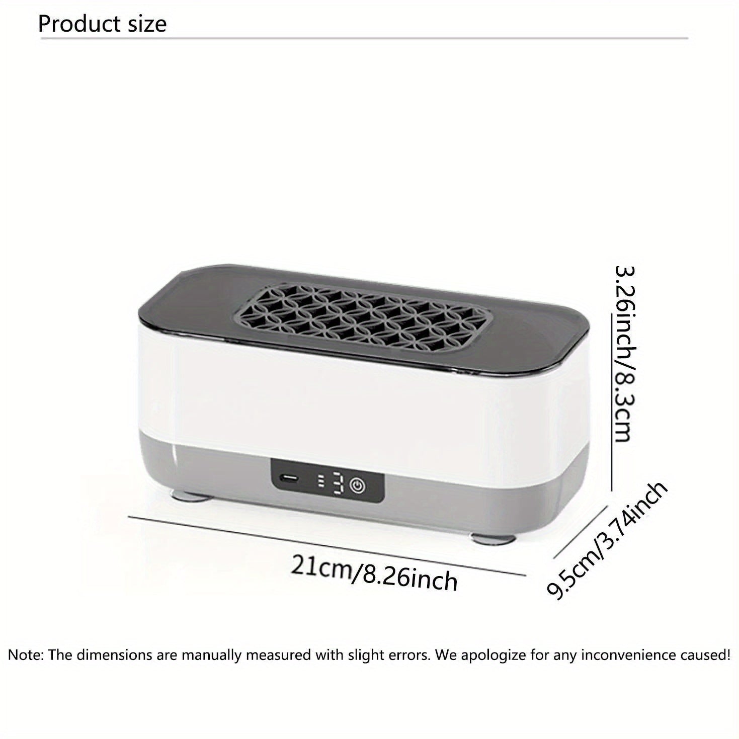 USB Rechargeable Portable Cleaner for Glasses Jewelry Dentures with High-Frequency Vibration