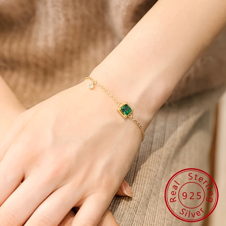 Pulsera de plata de ley para mujer retro japonesa lujo ligero joyería delgada regalo