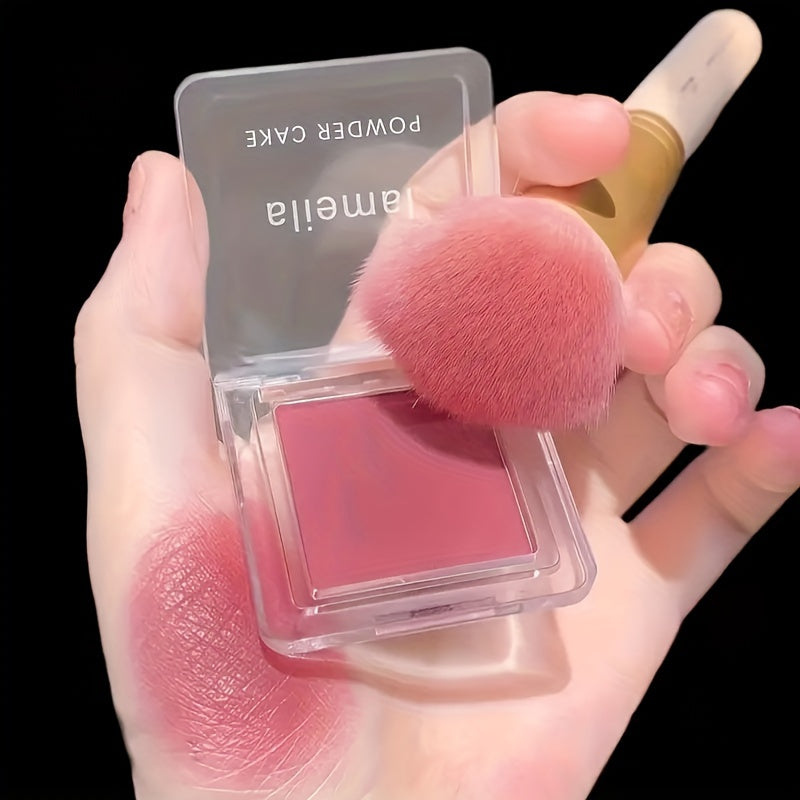 Paleta de rubores nude ligera para mujer, monocromática, maquillaje natural