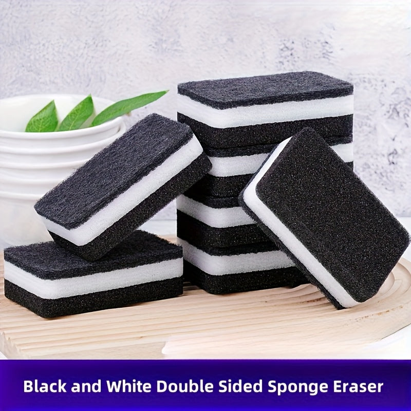 Pack of 12 Double-Sided Kitchen Cleaning Sponges, Oil-Resistant, Versatile