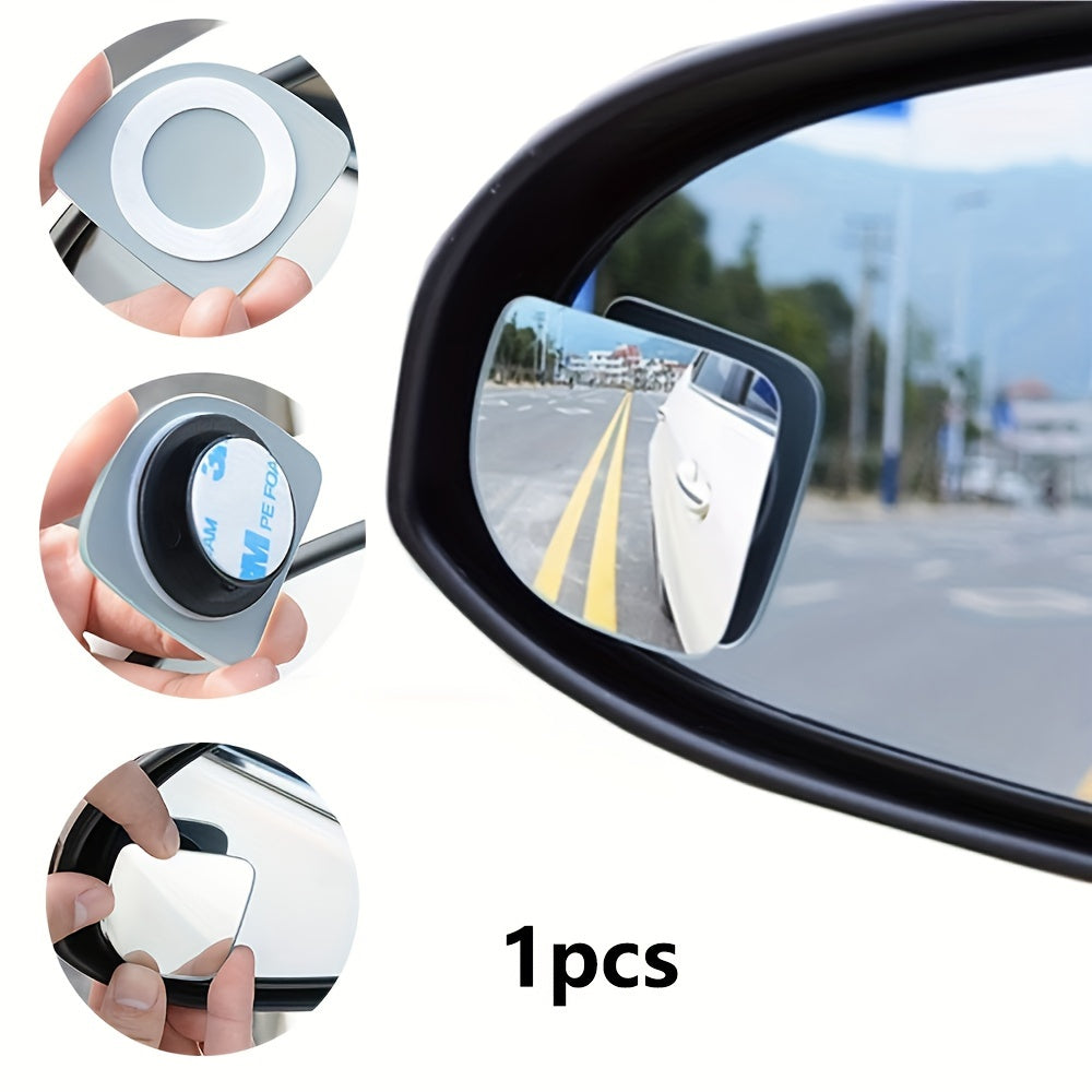 Espejo de ángulo amplio para coche universal, ajustable, de vidrio, para puntos ciegos