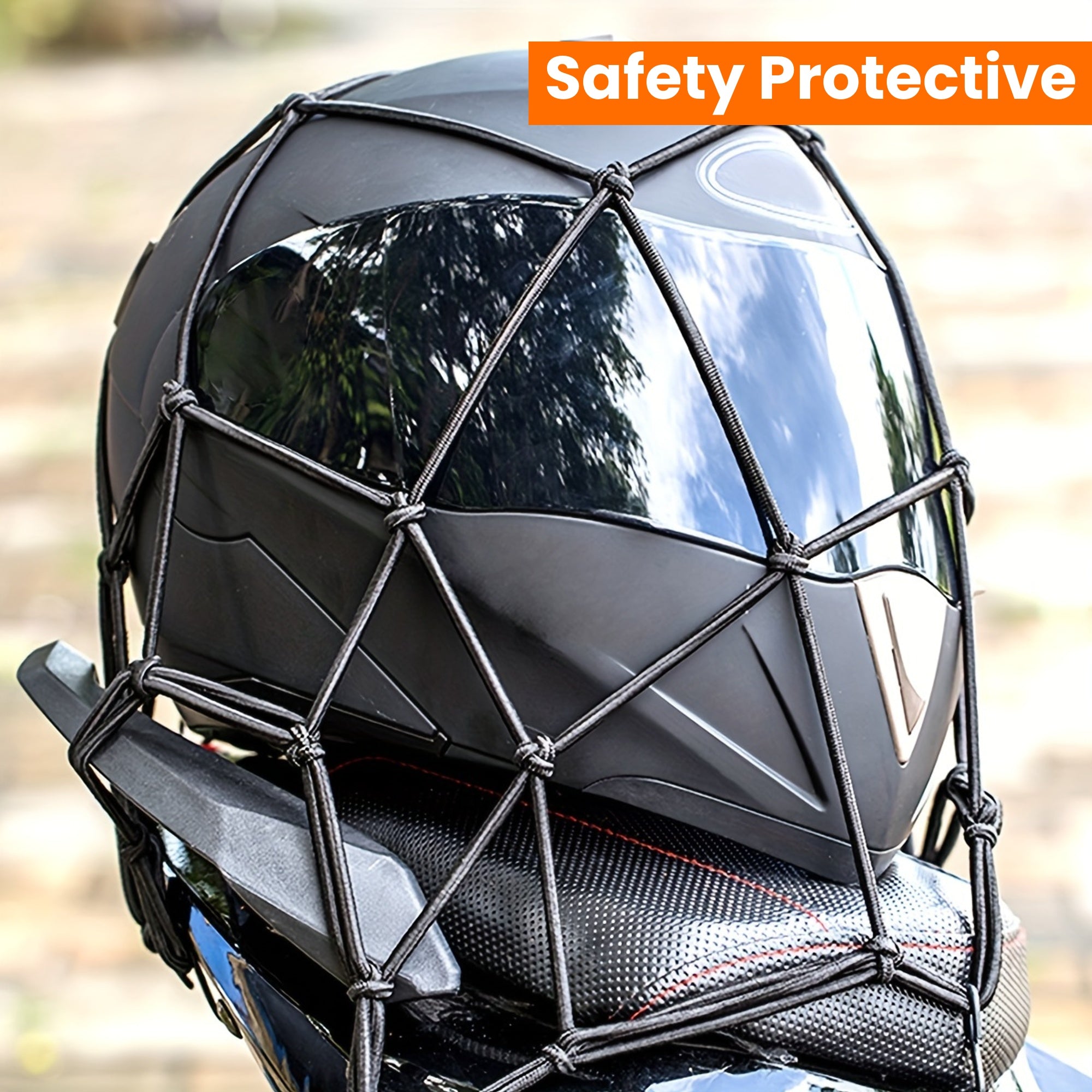 Off-Road Vehicle Cargo Net Elastic Trunk Luggage Rack Protective Net