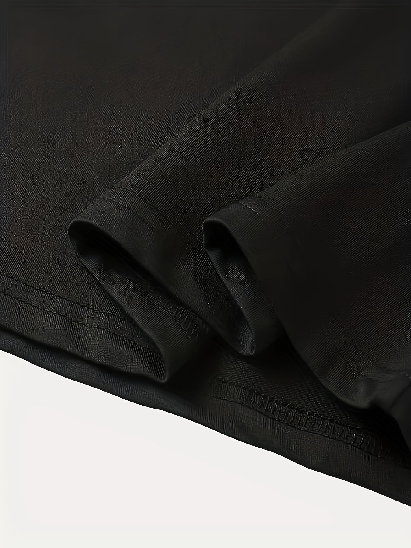 Men's Summer Casual Pajama Set Solid Polyester Crew Neck Short Sleeve T-Shirt and Joggers