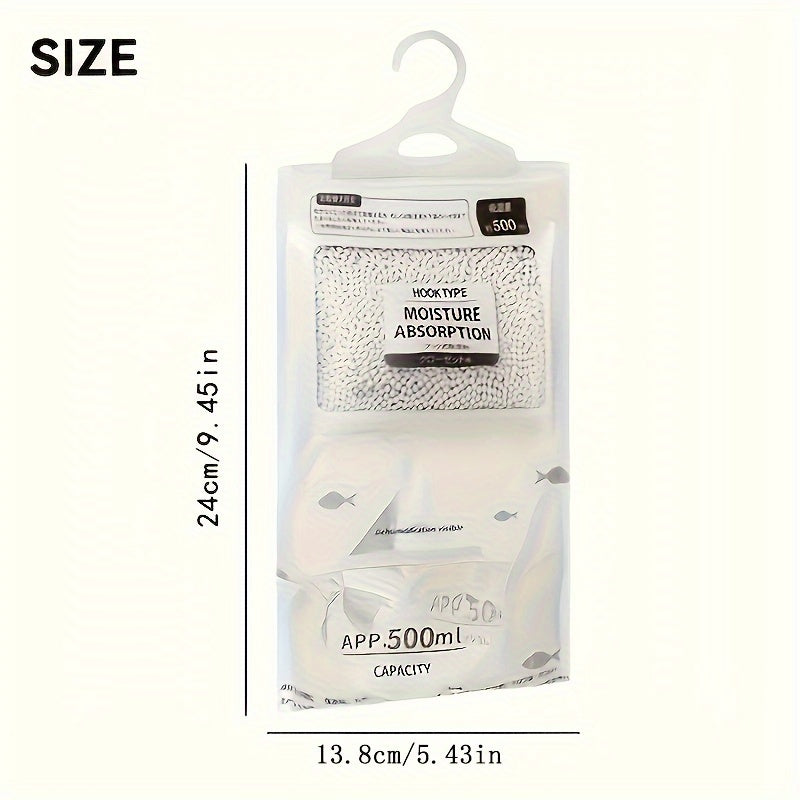 5-штук розовых мешков-абсорбентов влаги 500 мл многоразовый осушитель для шкафа, офиса