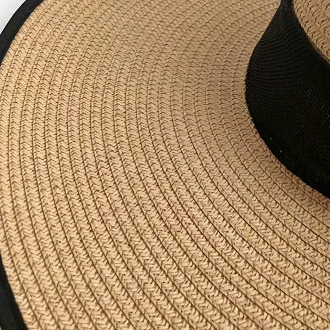 Women's Straw Wide Brim Sun Hat with Bow for Beach and Outdoor Sun Protection