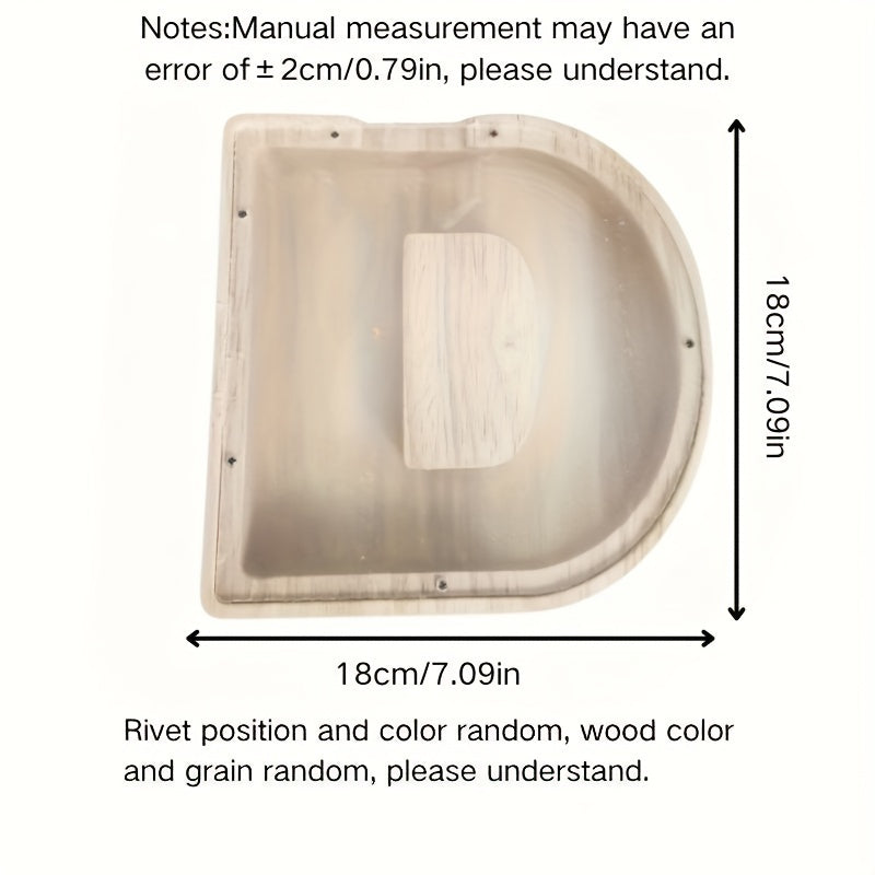 Personalized Wooden Alphabet Letters Set with 26 A-Z Transparent Blocks for Gifts and Home Decor