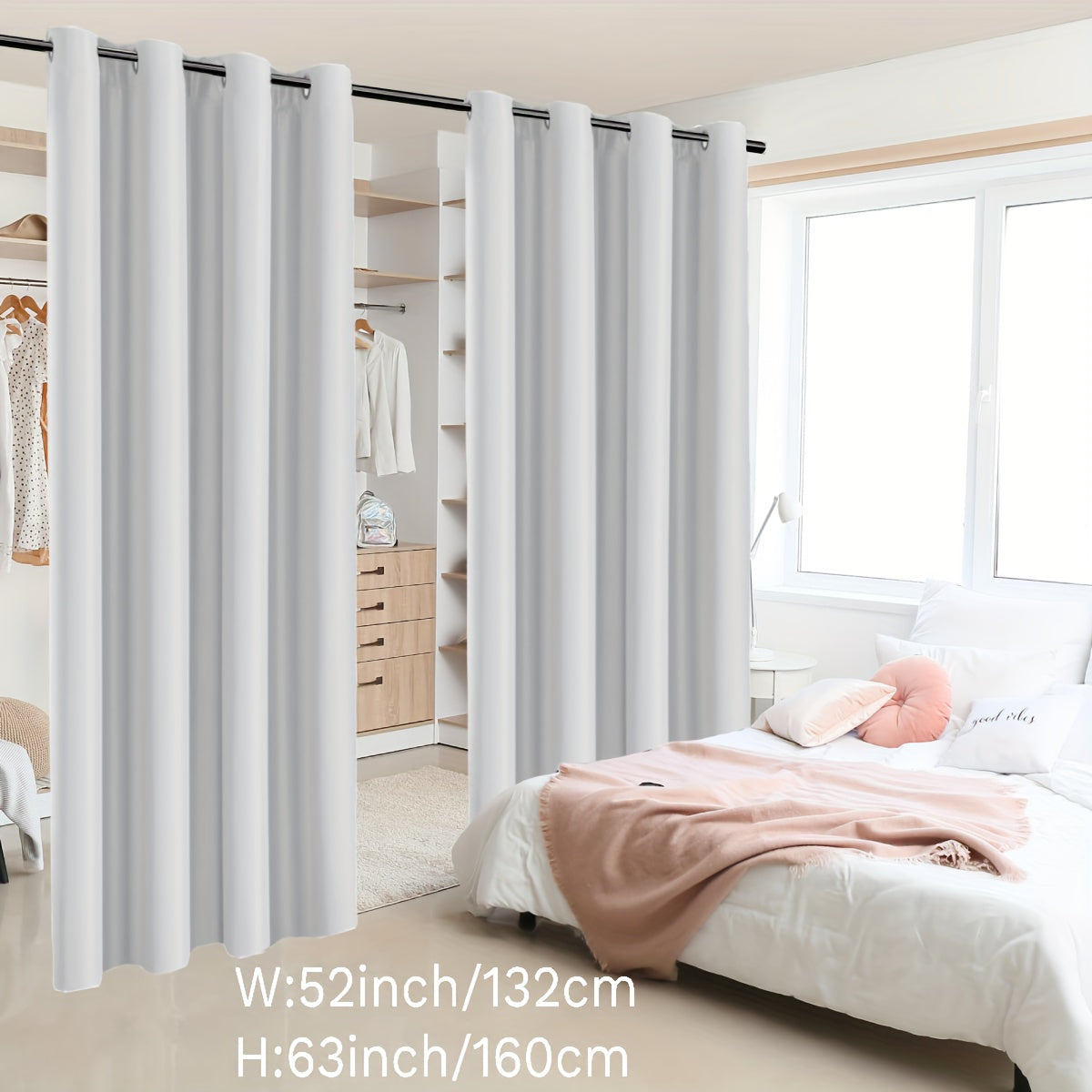 Insulation Room Partition Panel with Coated Insulation and Loop Design for Terrace, 2 Pieces