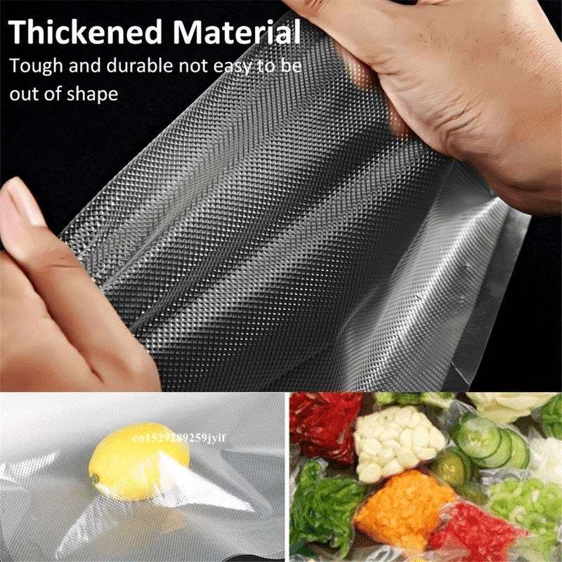 5 Rolls of 3m Food Grade Vacuum Sealer Bags with Textured Design for Freshness