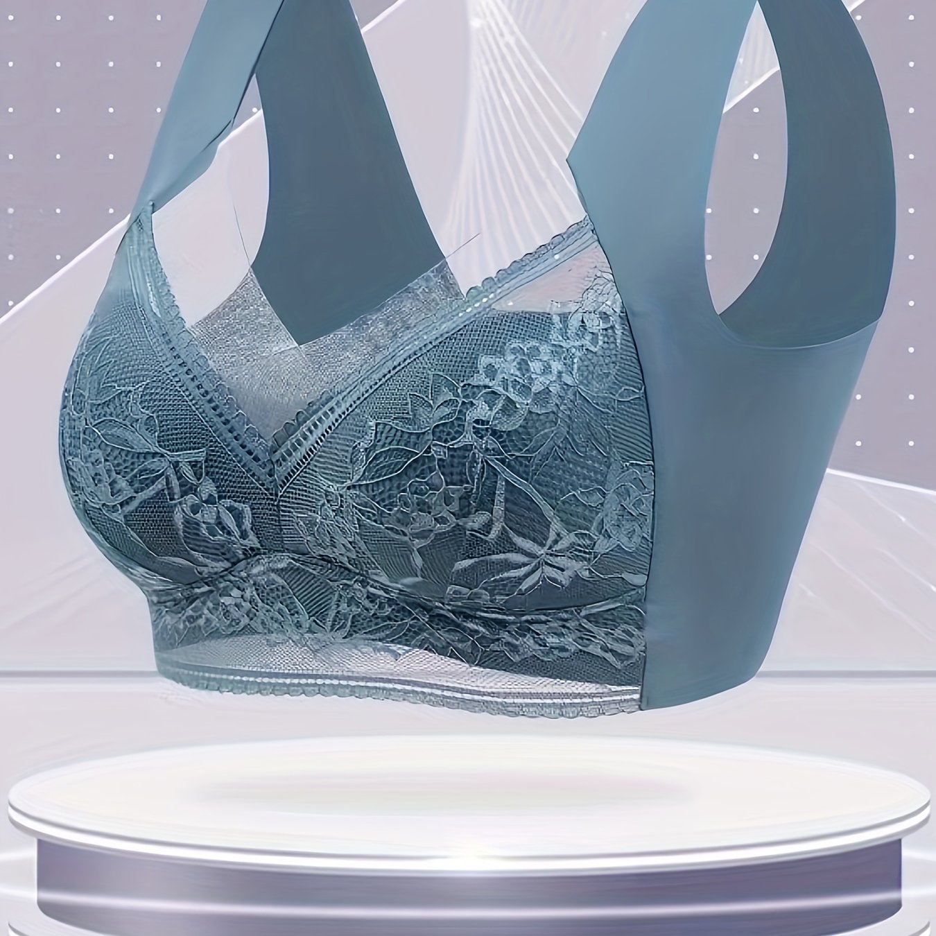 Women's Seamless One-Piece Bra with No Rims, Back Support, and Breast Binding