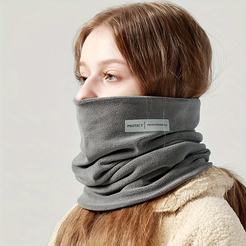 Women's Multifunctional Warm Face Mask Polyester Elastic Neck Gaiter Breathable Windproof UV Protection for Outdoor Cycling Travel