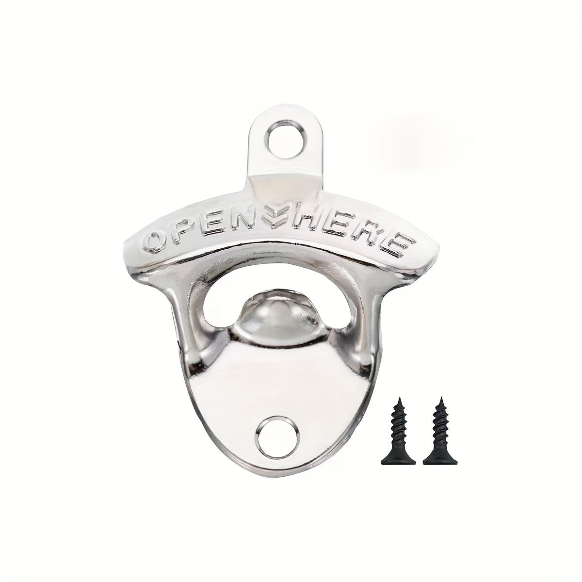 Zinc Alloy Wall-Mounted Beer Bottle Opener Rustic Finish Multiple Colors