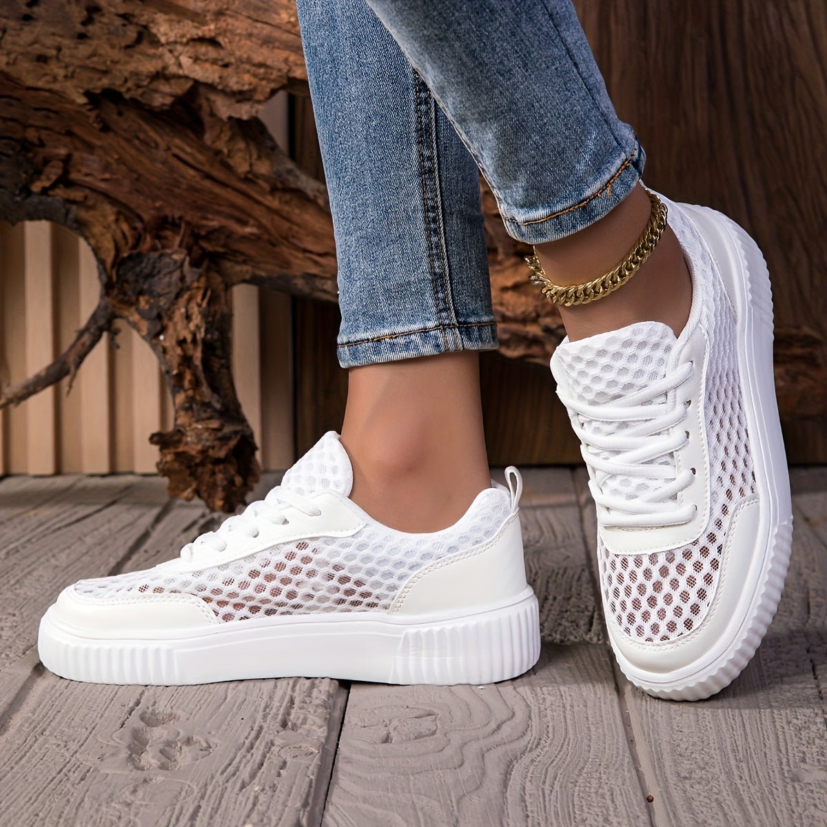Women’s Breathable Mesh Sneakers Lightweight EVA Slip-On Casual Running Shoes