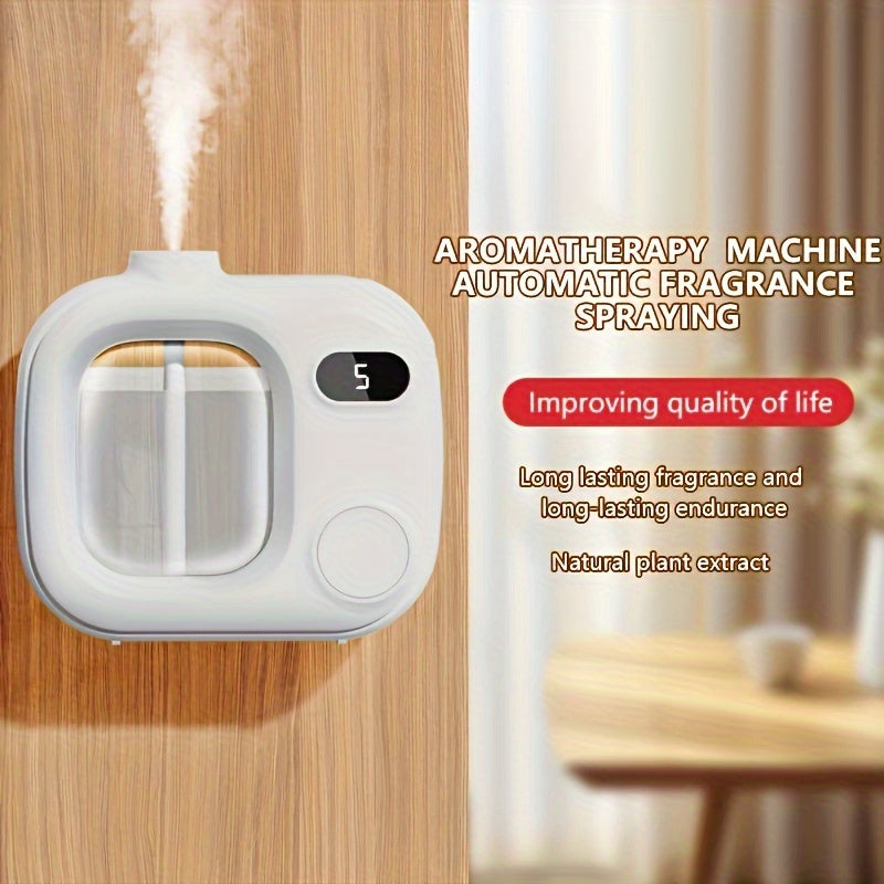 Rechargeable 5-Speed Room Humidifier with Digital Display and Fragrance Dispenser