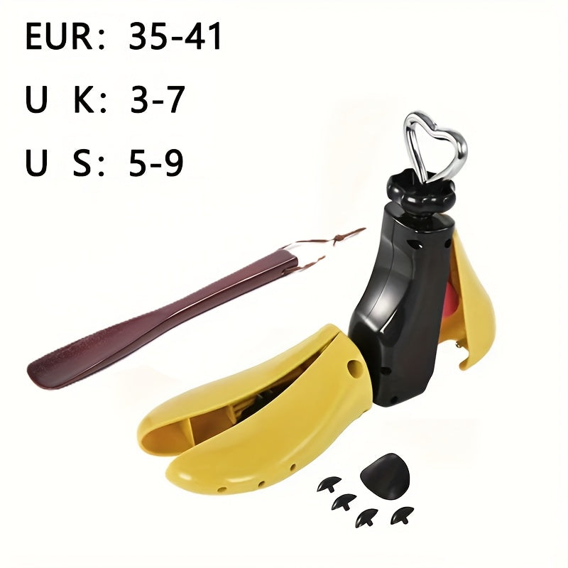 Men Women Shoe Stretchers and Puller Sets Plastic Yellow Black Accessories