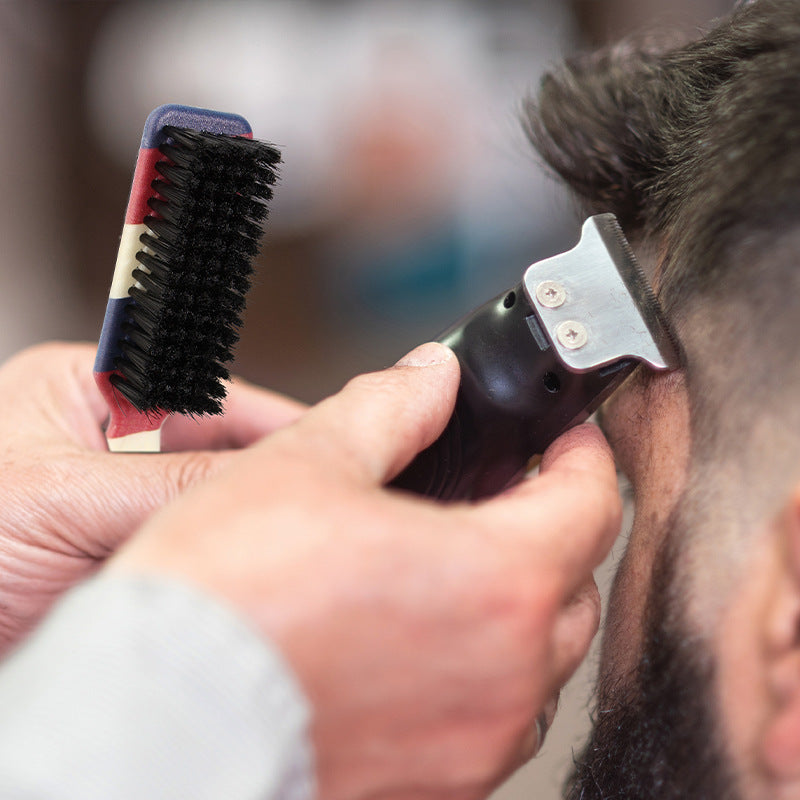 Kit de cepillo para cuello hipoalergénico con cerdas de nylon y mango de plástico, herramienta de cuidado