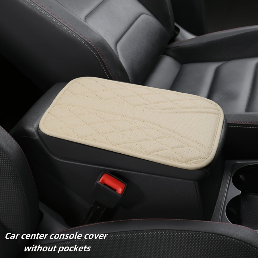 Universal Car Armrest Pad Heightening Scratch-Proof Storage Pocket