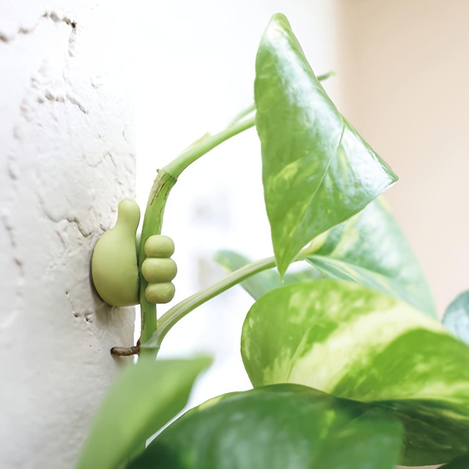 10-Pack Plastic Thumb-Shaped Wall Hooks Self-Adhesive for Dorms Kitchens Bedrooms