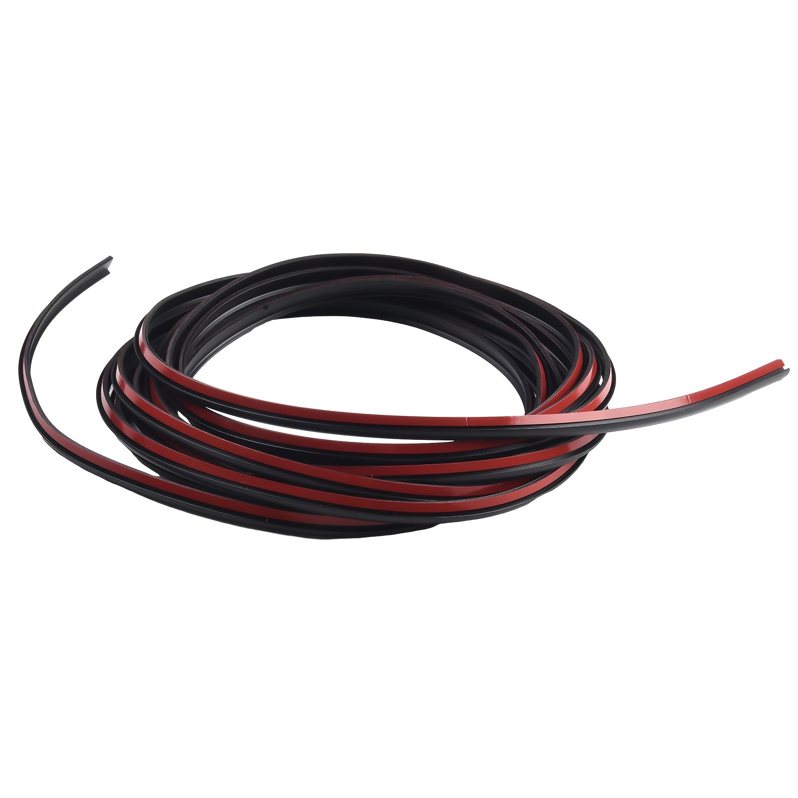 Car Rubber Seal Strip 5m EPDM Weatherproof Shockproof Dustproof Black Red