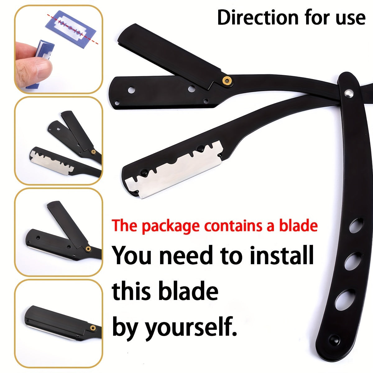 Unisex Adult Hair Cutting Scissors 16.5cm Black Stainless Steel for Salon and Home Use