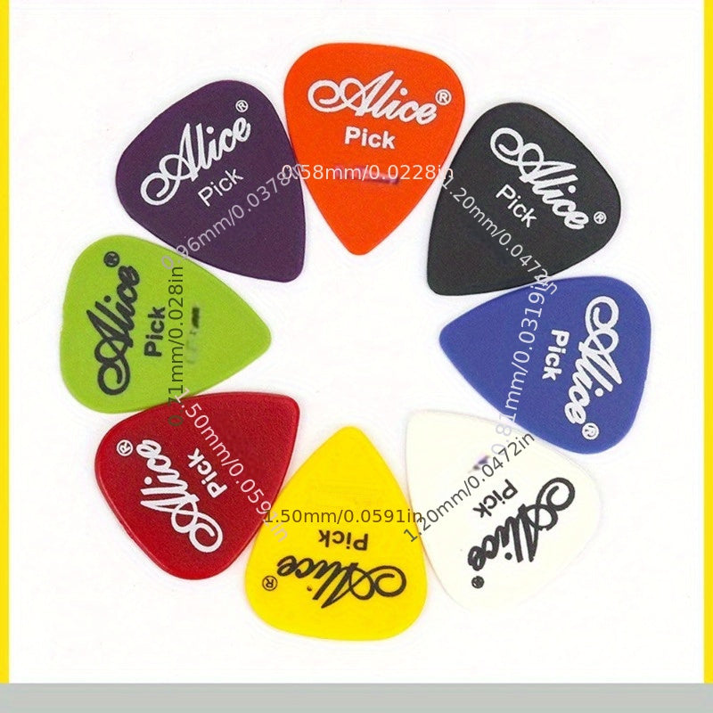 Guitar Picks Set 20pcs Assorted Colors and Thickness for Acoustic Electric Bass