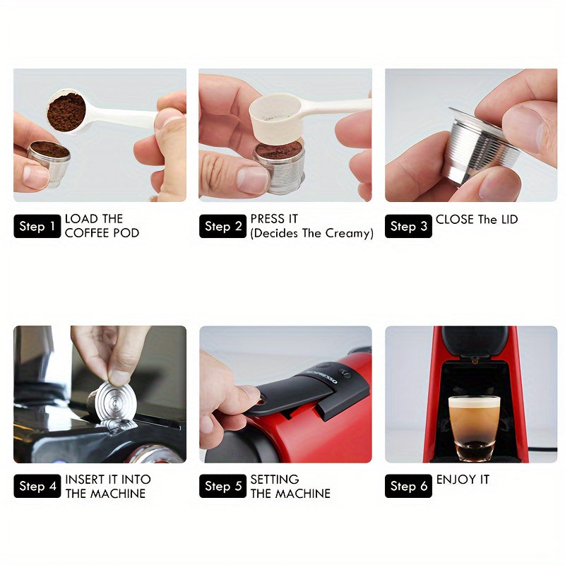 Durable Stainless Steel Coffee Pod Compatible with Nestle Machines Dripper Filter Cup