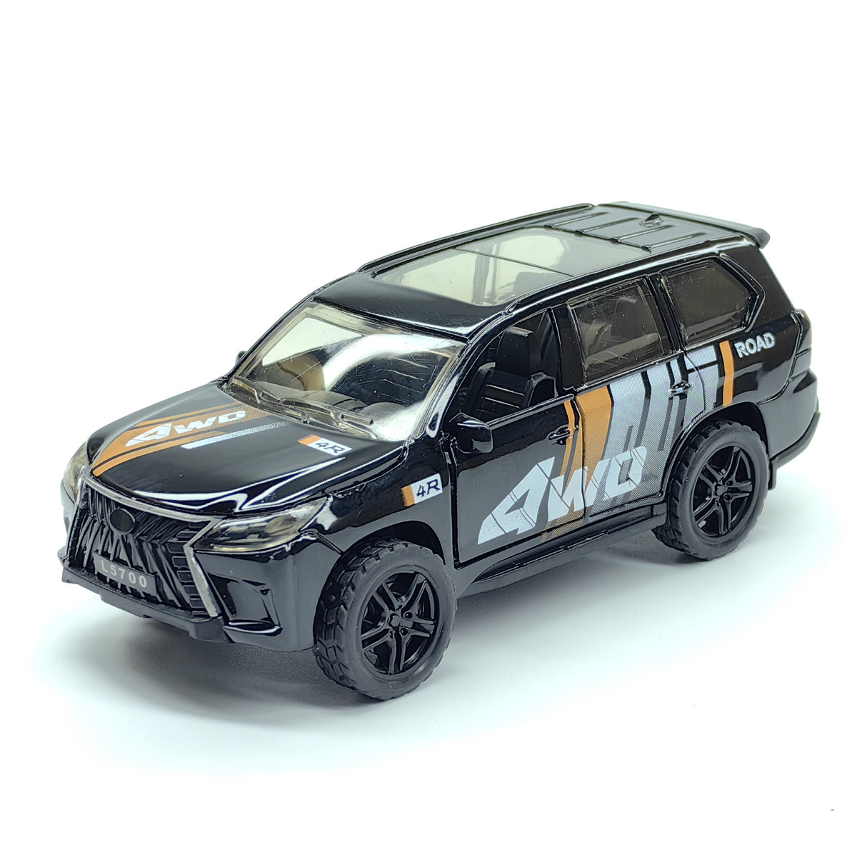 Green Alloy Off-Road Vehicle Toy Car with Opening Doors for Kids and Collectors