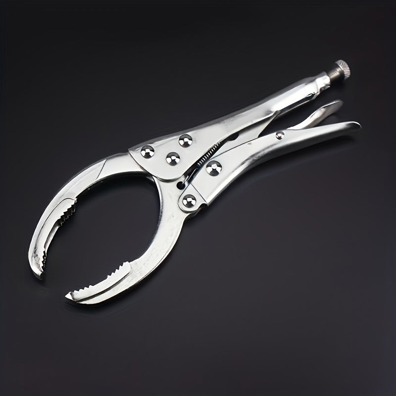 Universal Stainless Steel Oil Filter Wrench Non-Slip Tool for Efficient Removal