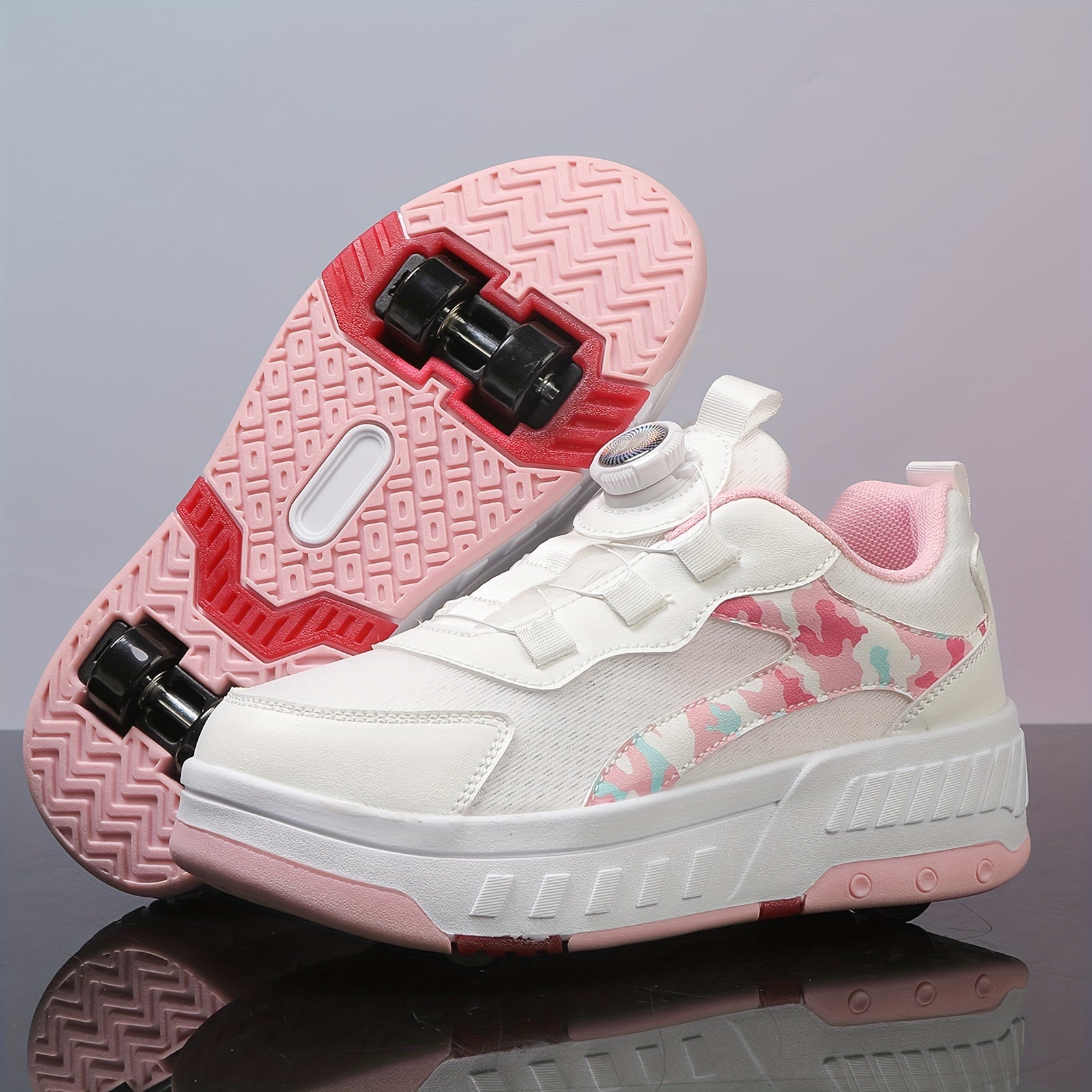 O'g'il bolalar uchun pastki roller skeyt poyabzallari, tasodifiy, zamonaviy, engil, havalandırıcı va ichki va tashqi foydalanish uchun yoz va kuzda sirpanmaslik xususiyatiga ega.