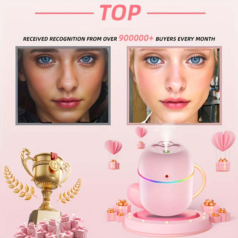 Portable Handheld Facial Moisturizer Spray for Hydration, USB Powered