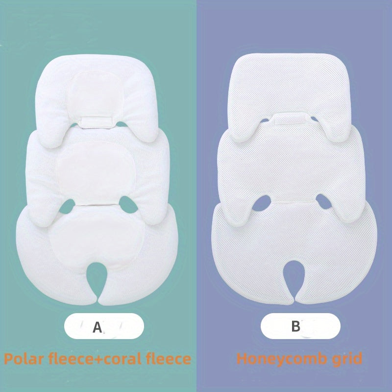 Baby Safety Seat Cushion All-Season with Velvet Mesh for Carriages and Cradles