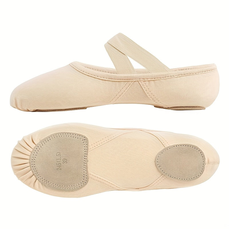 Zapatos planos de ballet para mujer de tela suave, sin cordones, para todas las estaciones