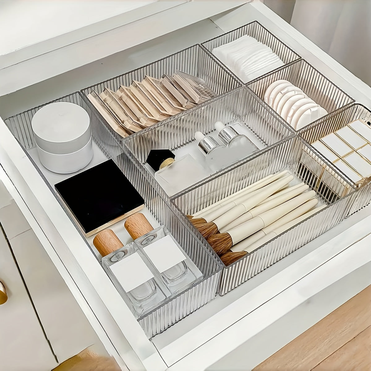 Acrylic Cosmetic Storage Box with Transparent Drawers for Makeup and Skincare Organizer
