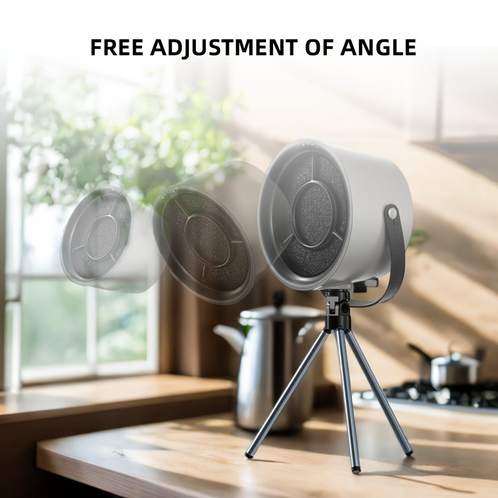 Katta suv tortish, oson tutun tozalash va issiq qozon va BBQ uchun sozlanadigan stend bilan portativ USB bilan ishlaydigan stol usti range hood.