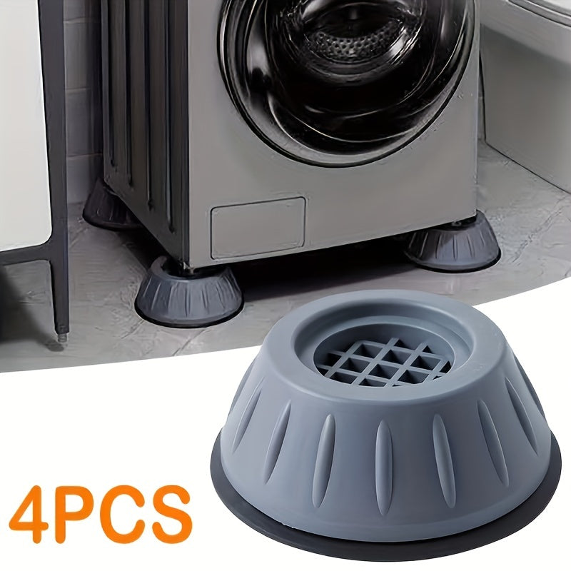 4pcs Anti-Vibration Mats for Washing Machines and Dryers Noise Reduction Floor Protection