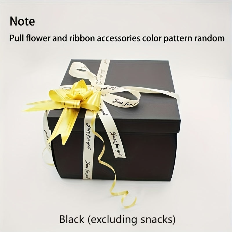 5-Tier Pop-Up Gift Box with Lid for Birthdays Weddings and Events Durable Polyester