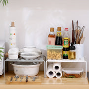 Telescopic Kitchen Shelf Organizer for Seasonings and Household Items
