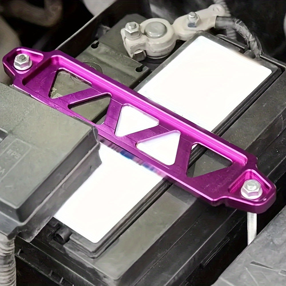 Universal Aluminum Alloy Car Battery Strap Bracket 19cm Triangle Fixing