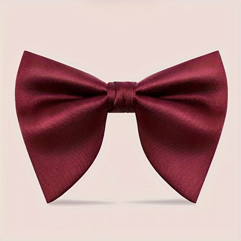 Men's Solid Color Bow Ties for Formal Events and Gifts